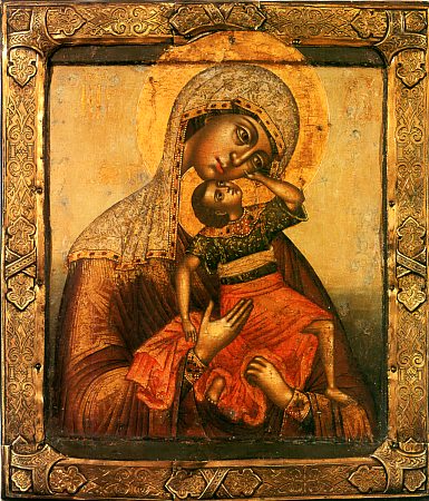 Икона Божией Матери 'Взыграние младенца'