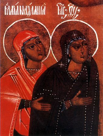 Богоматерь и Мария Магдалина