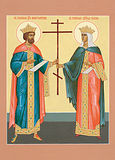 Свв. равноап. царь Константин и царица Елена