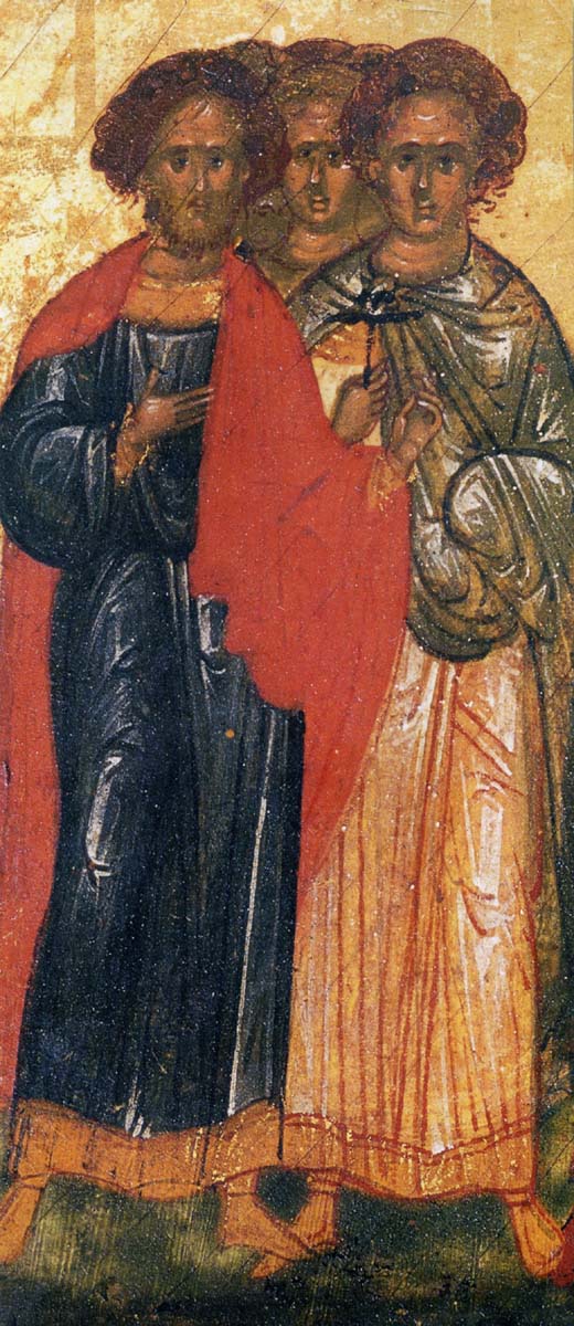 Saints Agapios, Païssios, Timolaüs, Romulus, deux Alexandre et deux Denis, martyrs à Césarée de Palestine 