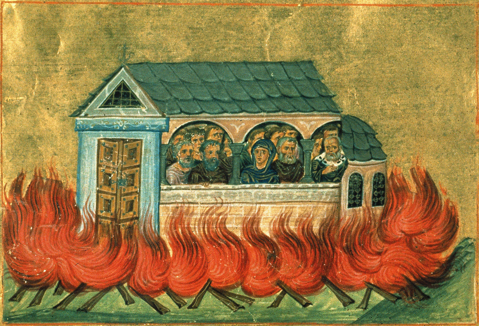 Мученики 20000, в Никомидии в церкви сожженные + Православный Церковный  календарь