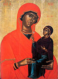 Святая праведная Анна с Пресвятой Девой Марией