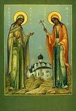 Свв. Марфа и Мария, сестры праведного Лазаря.